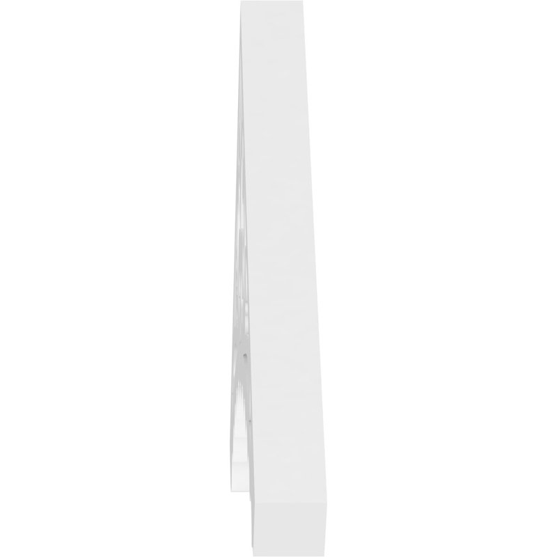 Pignon en PVC de qualité architecturale Genova, H 7,5 po x l 36 po x P 1 po, 5 / 12
