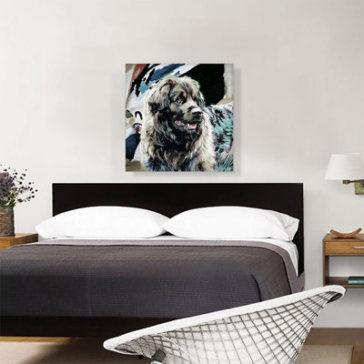 Reproduction d'art sur toile tendue Leonberger