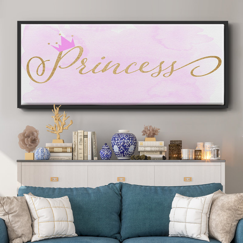 Princesse, toile encadrée, H 12 po x l 30 po