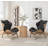 Berkie Vegan Leather Wingback Chair