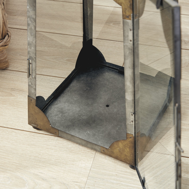 Idora Lantern, 18.5" H x 10" W x 10" D