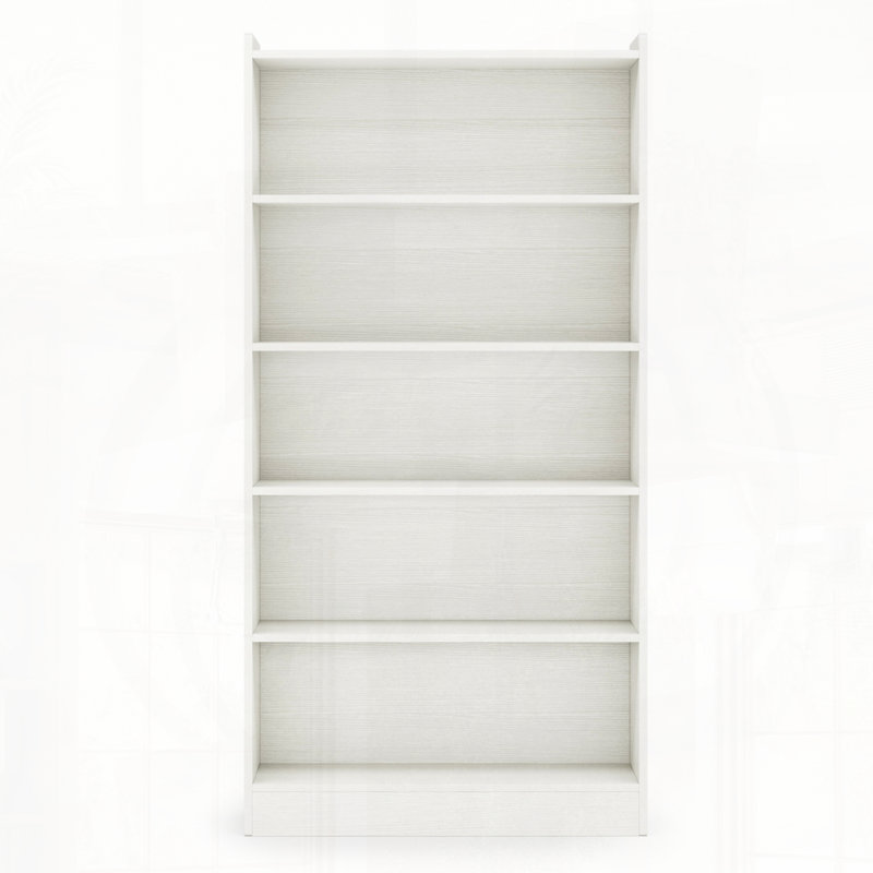Six-Tier Modern Library Bookshelf Storage Organizer, White