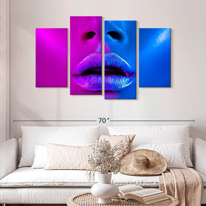 Shuttleworth Vibrant Blue Violet Makeup, 32" H x 52" W