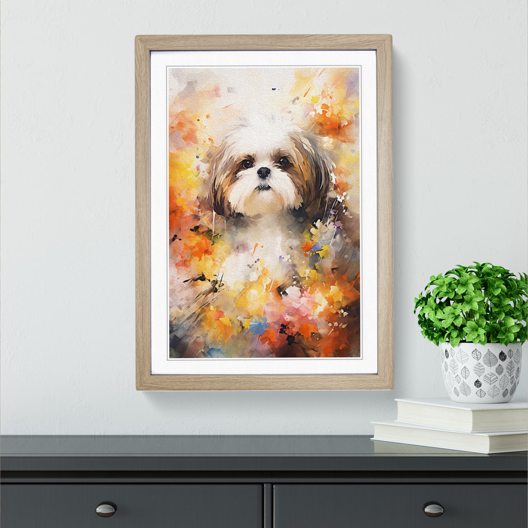 Shih Tzu Abstrakt - Druck