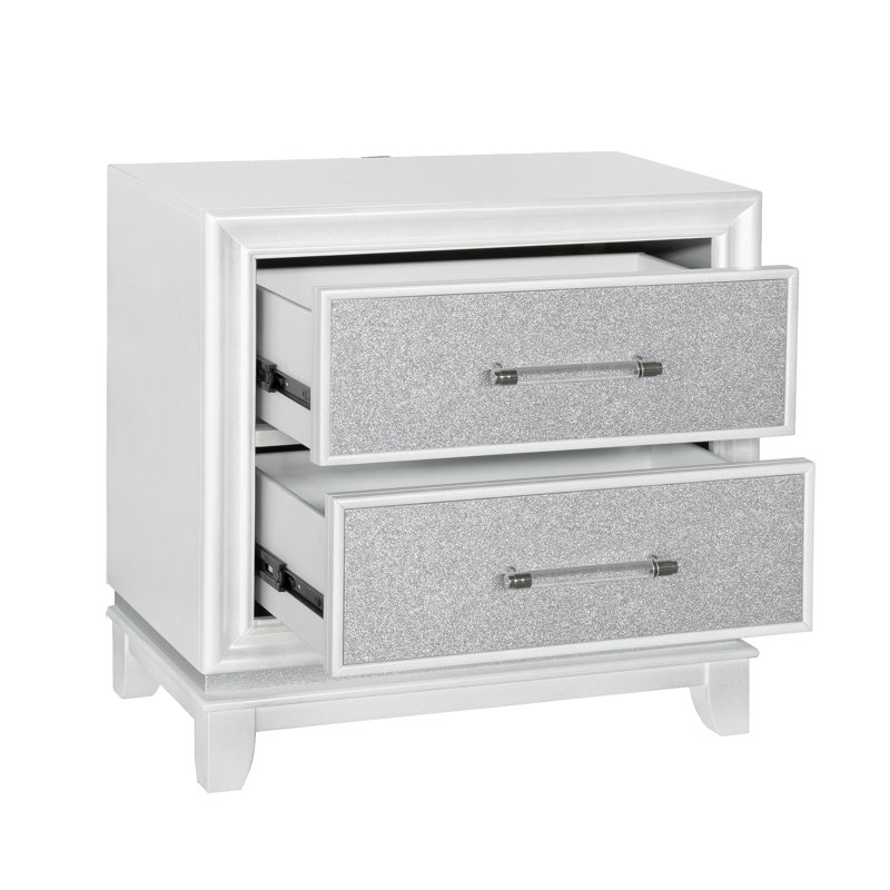 Zon LED 2-Drawer Nightstand