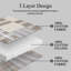 Ensembles de courtepointe 100% coton 98 po x 106 po DDUOXIN - 1 courtepointe avec 2 taies décoratives-117465987