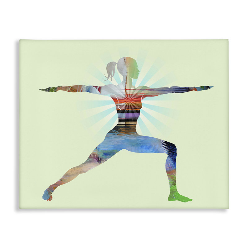 Standing Yoga Pose Canvas Wall Art by Tim Parker, 16" H x 20" W