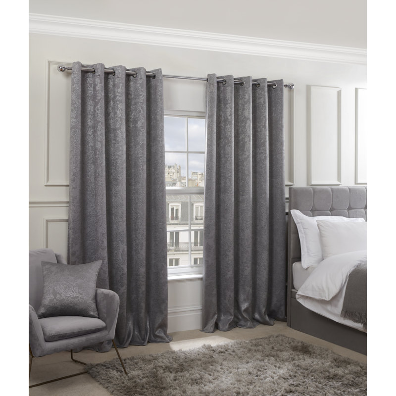 Mcintosh Sheer Curtain Pair, 168 W x 183 D cm, Grey