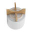 PLATEAU DE CHEVRONS AVEC SUPPORT, BLANC-572318304