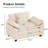 Grid 47'' W Oversized Accent Chair, Deep Seat Chenille Cloud Sofa Chair-348250948