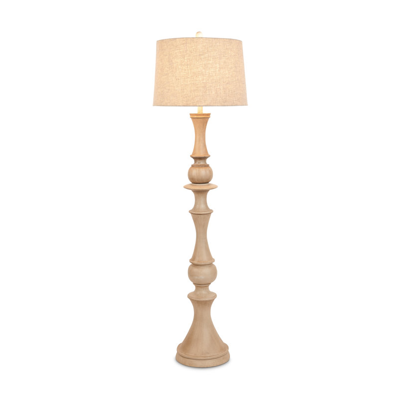Lampe sur pied standard 63 po Casaundra à 3 positions - brun clair - DERNIÈRE CHANCE SUR LE DÉGAGEMENT!