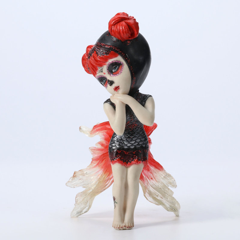 6,1 po H Cosplay Kids - ballerine Koi, résine de polyester