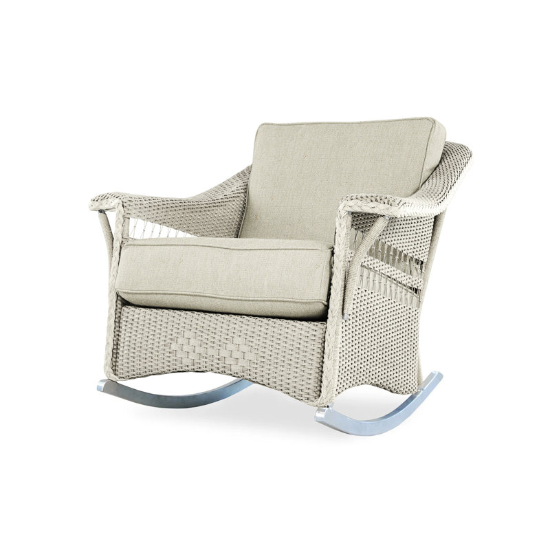 Nantucket Outdoor Rocker Chair, Linen, Callen Celadon