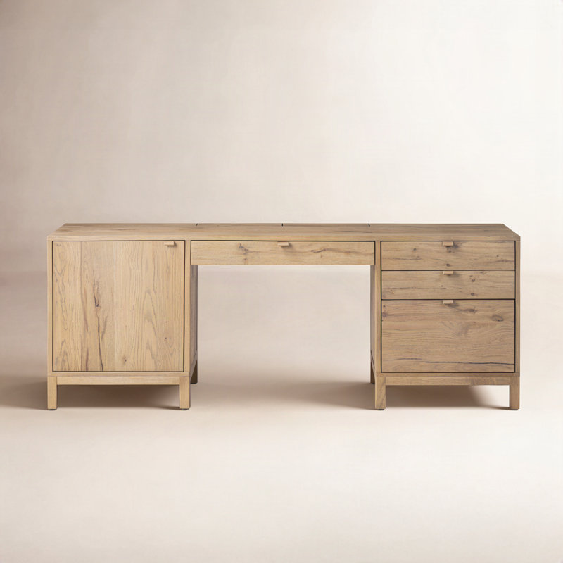 Stefano Executive Desk-Worn Oak