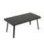 Table basse rectangulaire en acier noir