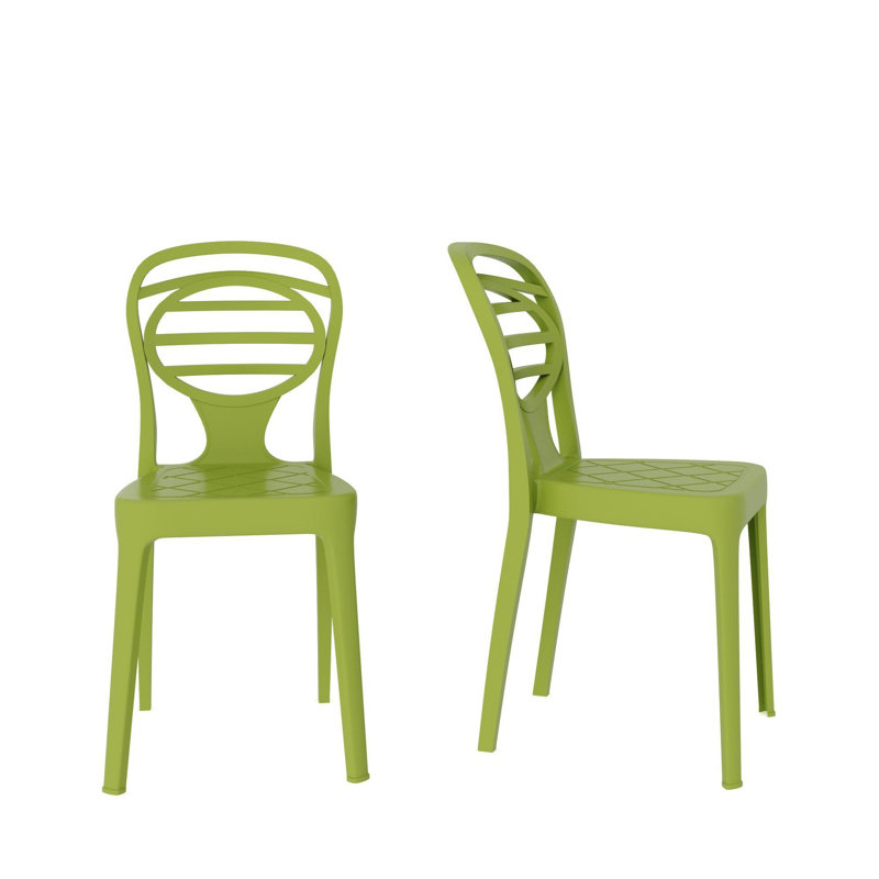 Fauteuil de salle à manger Melean, Vert