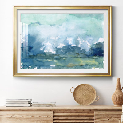 Pluie lointaine - Peinture encadrée