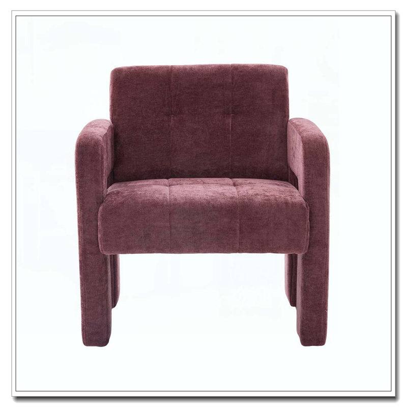 Fauteuil rembourré, Rouge vin