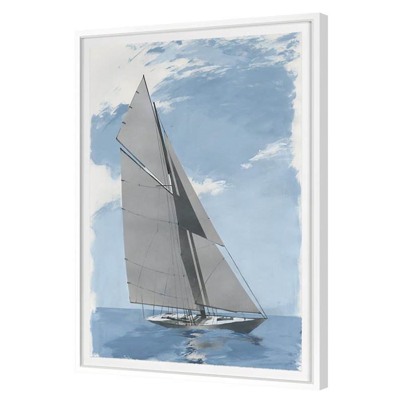 Set Sail 2 Print by Ngo, PC, White Framed, 50" H x 35" W