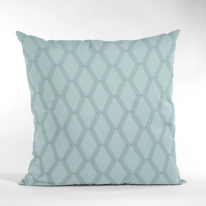 Tissu carré Plutus diamant brillant avec coussin de luxe Embroydery, 16 po x 16 po, Sérénité