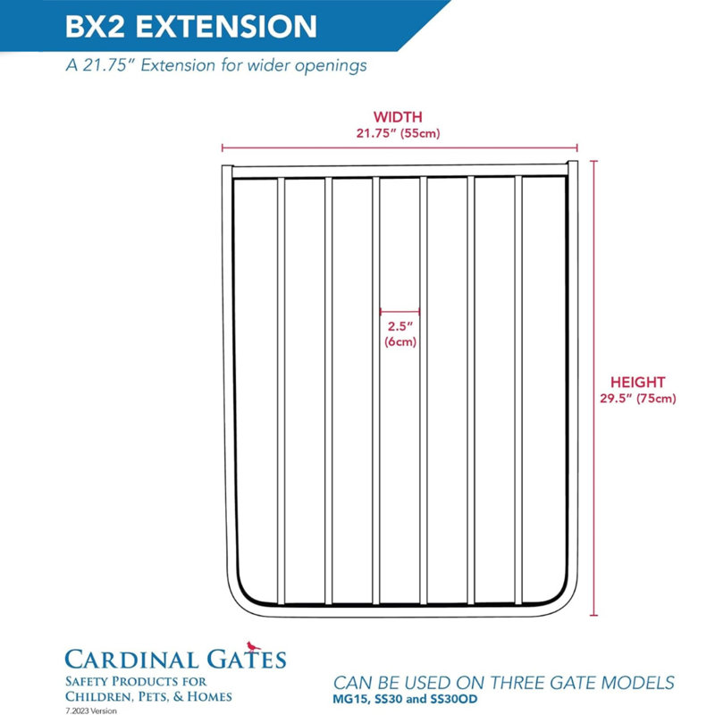 Stairway Special/Autolock 21.75" Extension (Model BX2), Black
