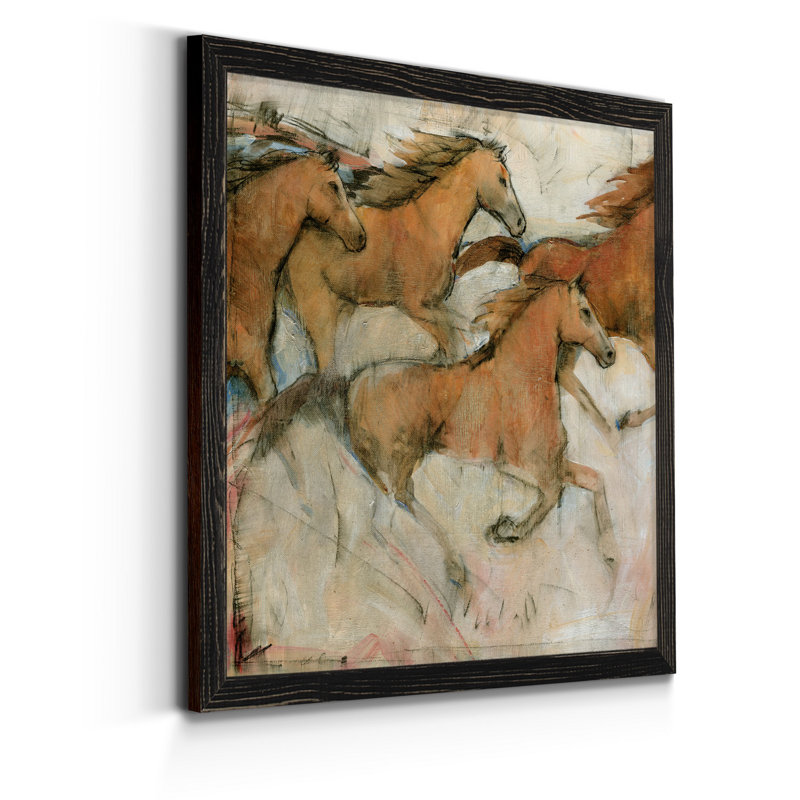 «Driftwood Geometric I», reproduction d'art sur toile encadrée, H 21 po x l 21 po x P 1 po, Cadre noir