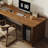 Dark Walnut Rectangular Solid Wood Writing desk-377118117