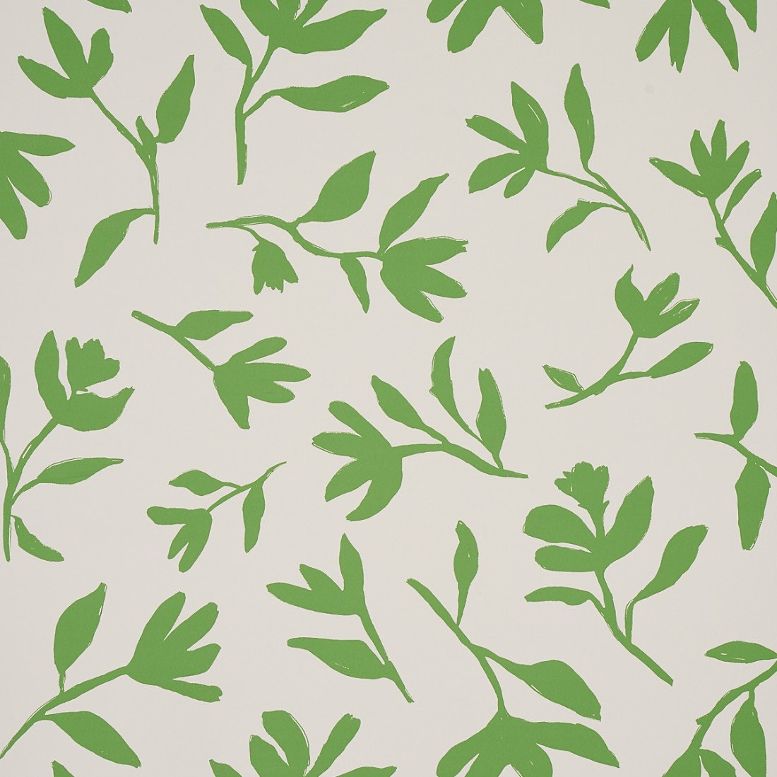 Schumacher Laurel Wallpaper Roll, Green
