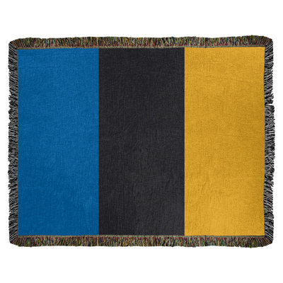 Couverture en coton basket Golden State