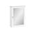 RiverRidge Ashland Single Door Bathroom and Laundry Wall Mount Storage Medicine Cabinet with Mirror - White