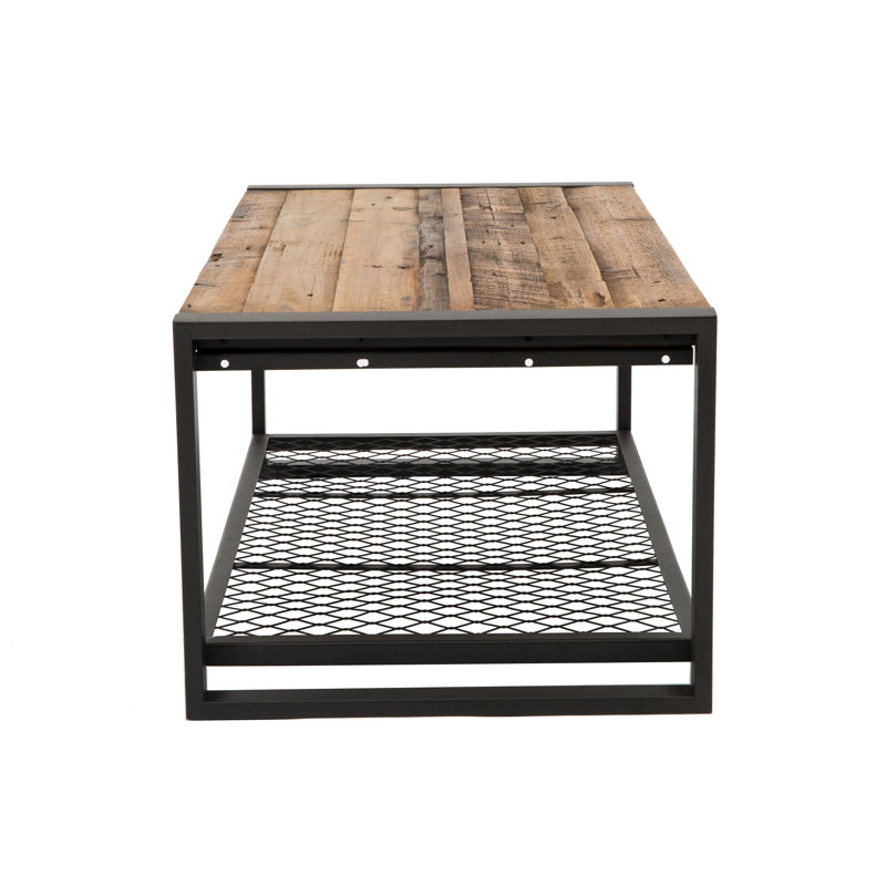 Keaden Solid Wood Top Coffee Table
