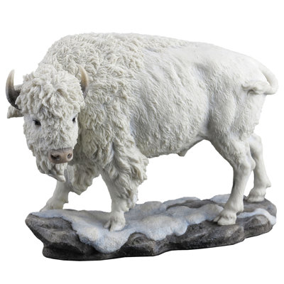 Résine de polyester bison blanc 10,83 po