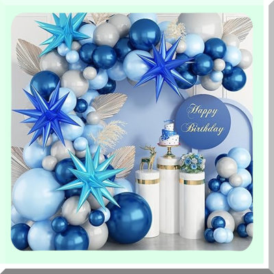 Blue Balloon Arch Kit for Party Decorations