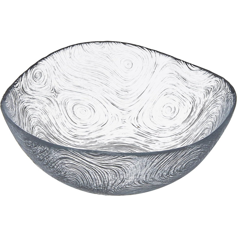 Ensemble de bols élégants en verre (6 pièces), 4,1 x 4,1 x 2,4 pouces | 100% verre, capacité de 6,8 oz liq. Va au lave-vaisselle, parfait pour servir des collations, des salades et des desserts | Design élégant et transparent pour la décoration de la maison et de la cuisine
