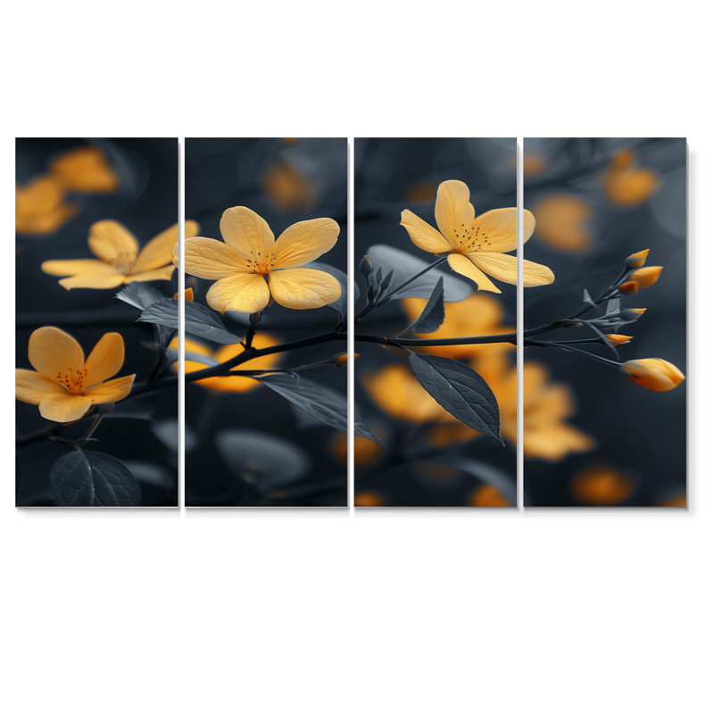 Gillies - Ensemble de décoration murale cerisier en fleurs, H 28 po x l 48 po