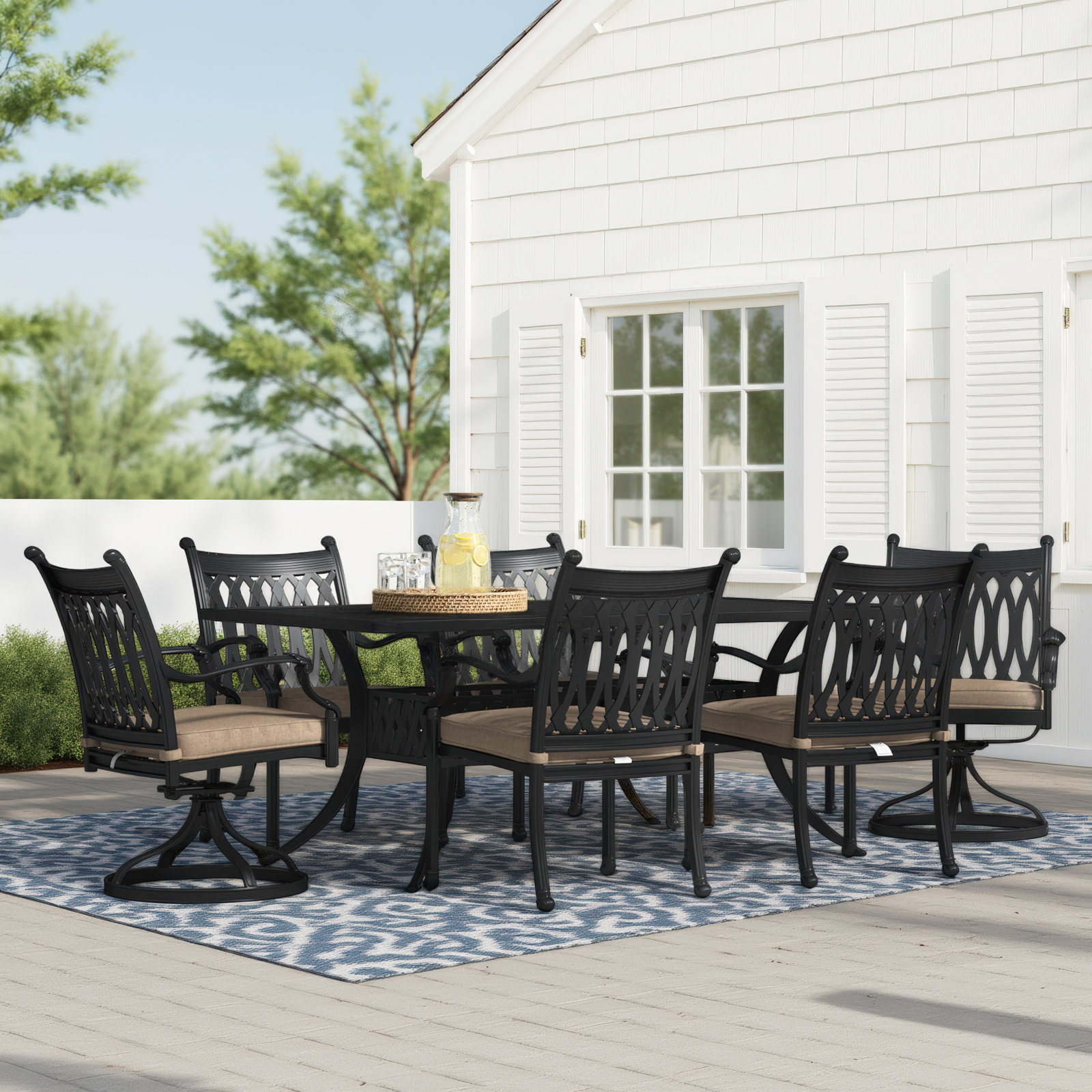 72" Sunbrella® Patio Dining Set