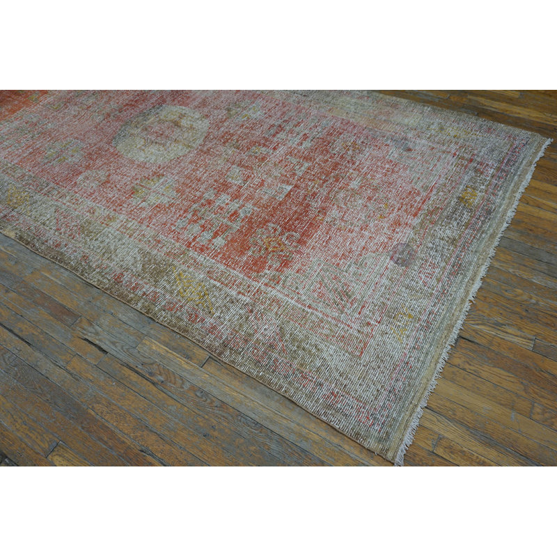 Rustic Casual Antique East Turkestan Khotan Rug