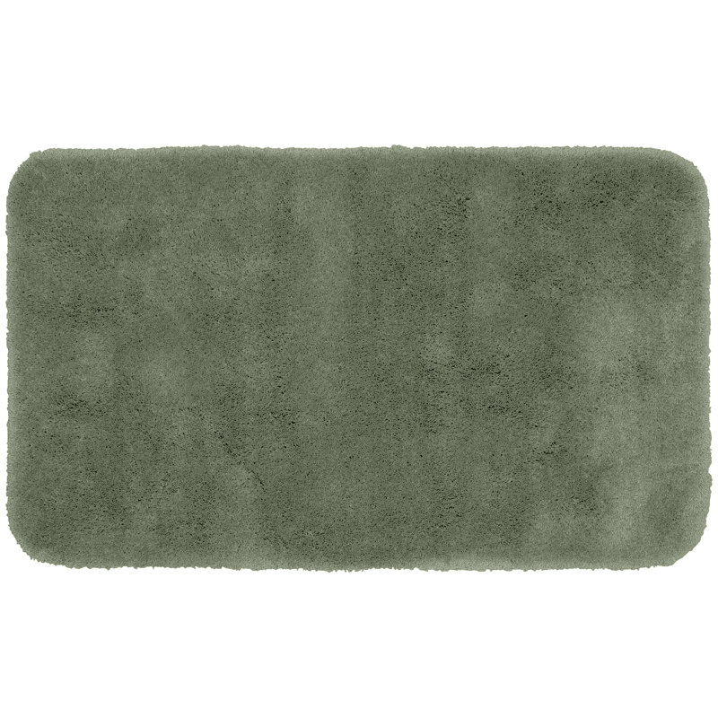 Billy-Dean Nylon Bath Rug with Non-Slip Backing, Deep Fern, 30" W x 50" L