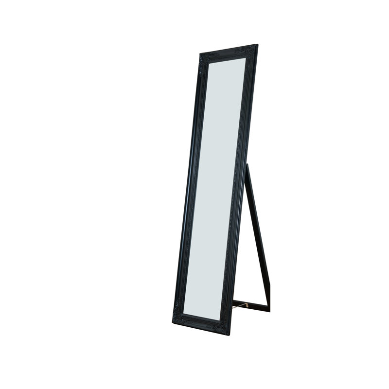 Danielia Floor Mirror, Black