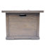 Foyer d'extérieur carré au gaz 40 000 - Béton brun, l 32 po x H 24 po, cour de style rustique 40000 pour brun, 31,63 po x 23,42 po, patio design