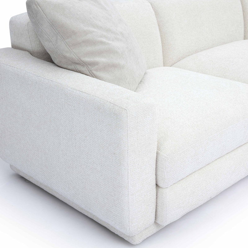 Frome Cream Chenille Modular Large U-Sectional