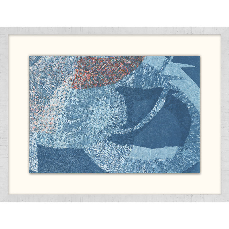 Whitecaps 2 - Peinture encadrée sur papier