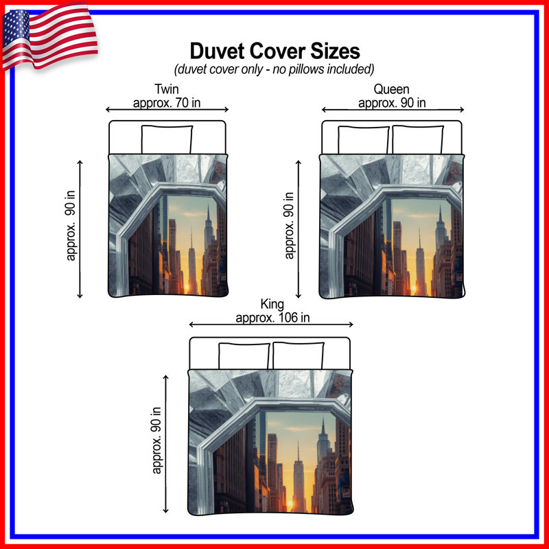 Housses de couette City Sunset, Lit simple