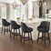 Chela Vigen Upholstered Button-Tufted Barstool with Solid Wood Frame