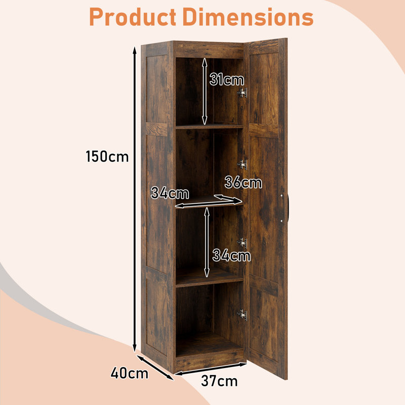 40cm Sideboard, Brown