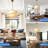 24" Gold Modern 3-Tier Chandelier Adjustable 4-Light Pendant Light for Bedroom
