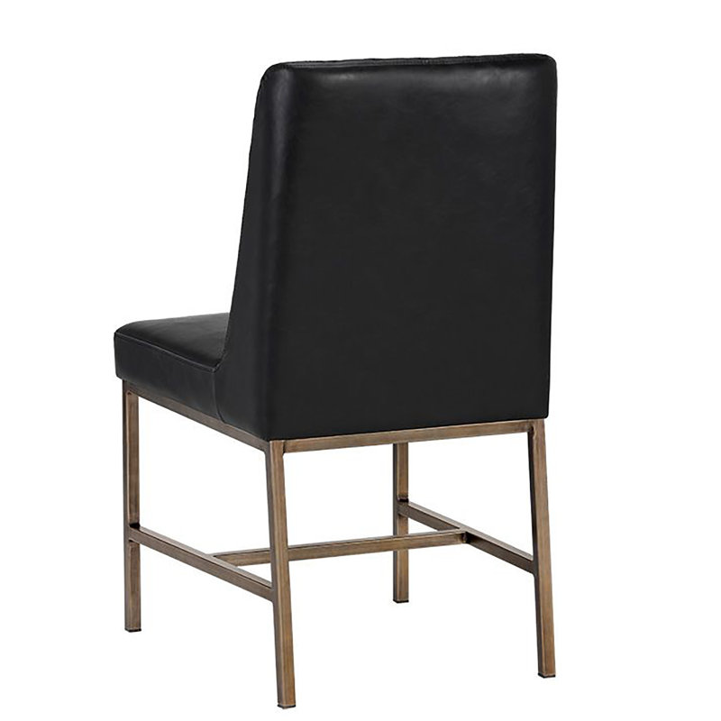 Otho Upholstered Dining Chair - Black, Black Faux Leather