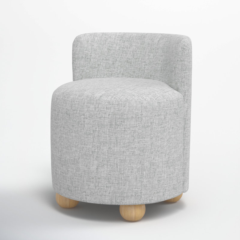 Bee Vanity Chair, Zuma Pumice Textured Linen