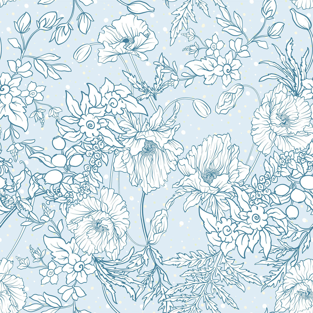 Nivedita Peel & Stick Floral Tile Latitude Run® 