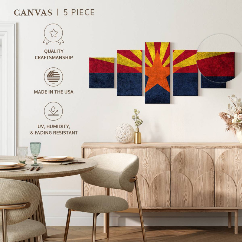 Grunge Arizona Flag